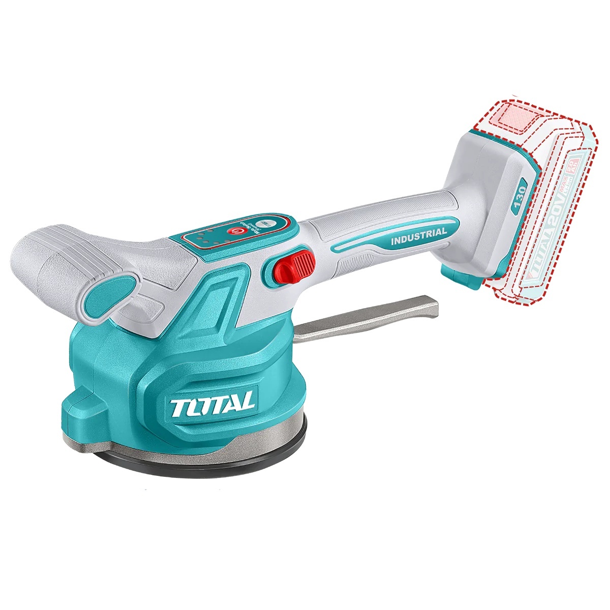 ventuza si Vibrator plăci ceramice TOTAL 20V fără acumulator