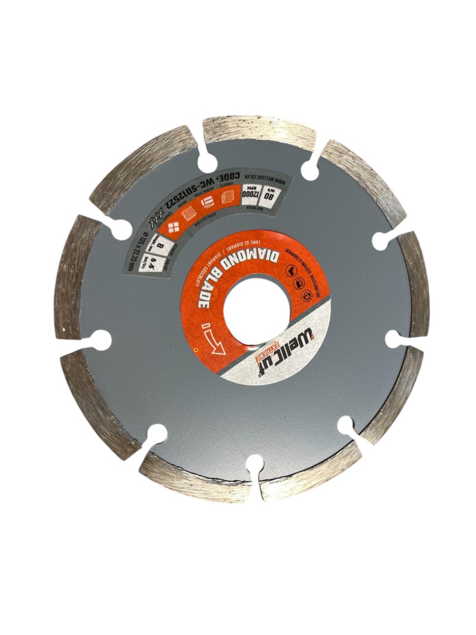Pânză Vidia 125 mm Wellcut – Tăiere Beton Rapidă