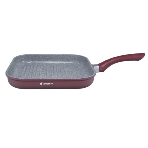 Grill Schmitter din aluminiu 28 x 28 cm – Tigaie grill cu strat ceramic, compatibilă cu toate sursele de căldură