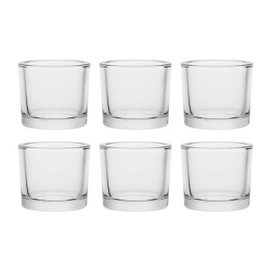 Amazon Comercial Set 6 pahare suport Lumânare Ambientală Rotund 8.89 x 8 cm – Eleganță și atmosferă plăcută pentru orice spațiu - Img 2