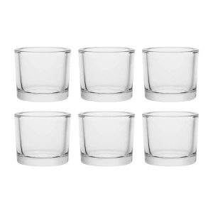 Amazon Comercial Set 6 pahare suport Lumânare Ambientală Rotund 8.89 x 8 cm – Eleganță și atmosferă plăcută pentru orice spațiu