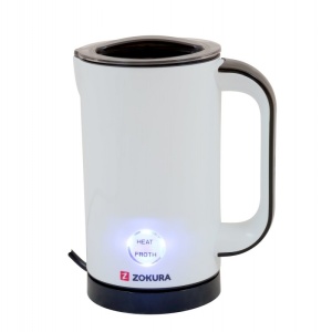 Aparat electric pentru spumare lapte Zokura Z1248 – 450 W, 0.5 L, alb - Img 1