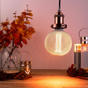 Bec Decorativ Tip Cușcă Alb TCP 17 – Lumină elegantă și atmosferă rafinată pentru orice spațiu - Img 1