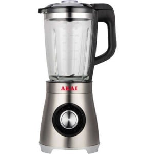 Blender de masa AKAI ATB-900, Cana din Sticla, Capacitate de 1.75L, Lame din Otel Inoxidabil, 5 trepte de viteza + Pulse, Argintiu - Img 1