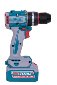 Mașină de Înșurubat și Găurit cu Percuție pe Acumulator 20V TOTAL TIDLI208682 - Motor Brushless, 86Nm, 2 Acumulatori 4 amperi, Accesorii + Valiză - Img 3