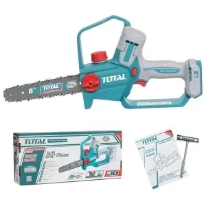 Mini Drujbă TOTAL 20V Brushless TGSLI2088 – Motoferăstrău cu Lamă 20 cm pentru Tăieri Rapide (corp)