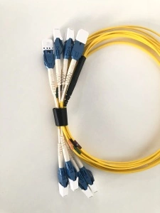 Patch cord-ul AFL Hyperscale cu 8 fibre optice, conectori LC-LC, tehnologie Single Mode și lungime de 2.1 metri