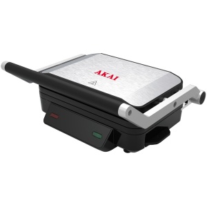 Sandwich maker Electric Akai 1200W, Argintiu/Negru – Gătire Rapidă și Delicioasă la Tine Acasă - Img 2