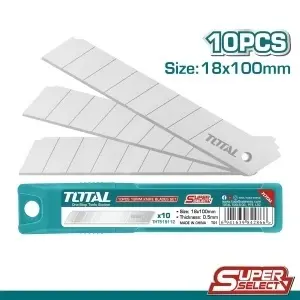Set 10 Lame Cutter TOTAL 18 mm, Lame Rezervă pentru Cutter