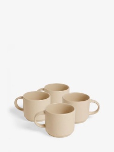 Set 4 căni ceramica 100 ml – înălțime 8,5 cm – ideal pentru cafea și ceai - Img 3