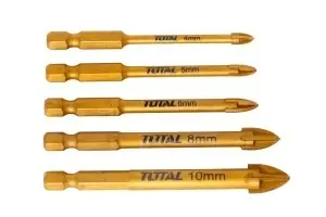 Set 5 Burghie pentru Sticlă și Faianță 4-10mm, Total TACSD7256