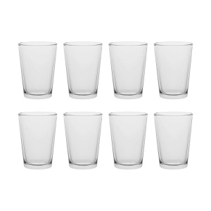 Set 8 Pahare AmazonCommercial Lowball 257 ml – Pahare Bar Whisky, Cocktail, Apă,suc – Sticlă Groasă Premium - Img 2
