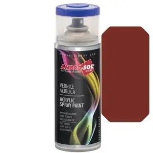 Spray Vopsea Acrilică Universală AMBRO-SOL V400, Roșu Oxid (RAL 3009), 400ml