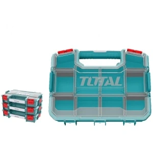 Titlu Produs: Organizator pentru Scule și Accesorii 370x290x65mm TOTAL (TPBX1151) - Separatoare Detașabile, Plastic PP