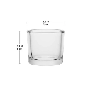 Amazon Comercial Set 6 pahare suport Lumânare Ambientală Rotund 8.89 x 8 cm – Eleganță și atmosferă plăcută pentru orice spațiu