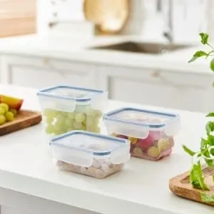 Cutie alimentară Rotho Clic & Lock 1 L – recipient ermetic pentru frigider și congelator