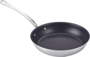 Mauviel Eclipse 28 cm Tigaie Antiaderentă cu Mânere din Oțel Inoxidabil – Performanță de Gătit de Top - Img 1