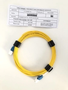 Patch Cord Fibra Optică AFL Hyperscale 2F Single‑Mode LC‑LC 10 m – OS2 9/125