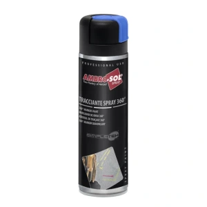 Set 12x Spray Marcaj Profesional Ambro-Sol 360°, Albastru Fluorescent, 500ml - Img 2