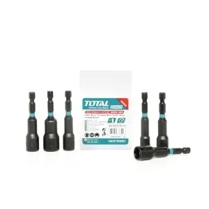 Set Tubulare Magnetice TOTAL 6 Piese 1/4" Hex 65 mm – TAC2765061 din Oțel 50BV30