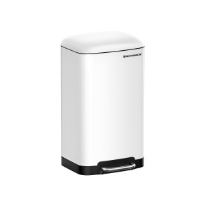 Coș de gunoi Songmics LTB01W – inox 30 L, pedală și soft-close - Img 2