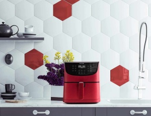 Friteuza cu aer cald Cosori Premium CP158-AF-RXR, 11 programe, 5.5 litri, 1700 W, Rosu - Img 4