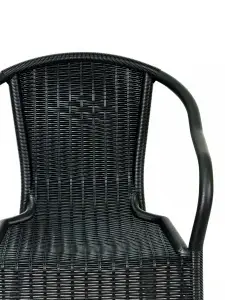 Scaun de grădină din plastic Meridien, gri antracit - Img 2