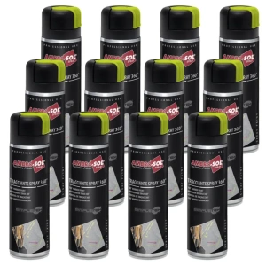 Set 12x Spray Marcaj Profesional Ambro-Sol 360°, Galben Fluorescent, 500ml