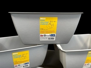 Set 5 cutii depozitare Rotho Lounge Premium – 11 L, plastic reciclat, design elegant