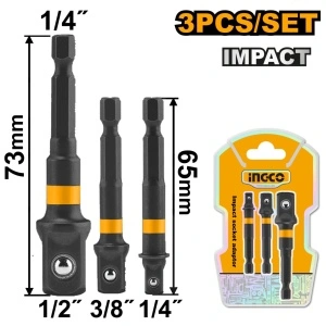 Set adaptoare magnetice INGCO AMN365A01, 1/4, 3/8 si 1/2 inch