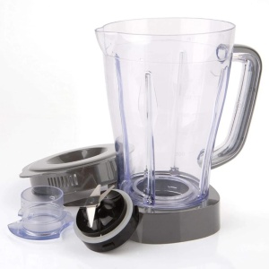 Blender Black & Decker BXJB500E – 500 W, 1.5 L, 2 trepte de viteză, alb/gri - Img 2