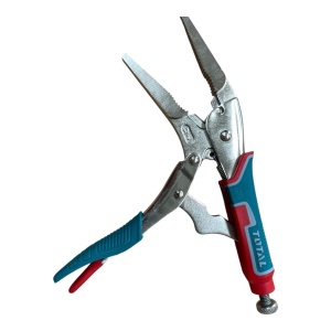 Clește patent autoblocant Total 210 mm – vârf lung, oțel Cr‑Mo, mâner antiderapant - Img 3