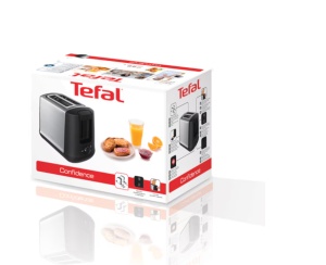 Prajitor de paine Tefal Confidence TT340830, 850W, 7 niveluri de rumenire, Inox - Img 1