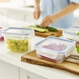 Cutie alimentară Rotho Clic & Lock 1 L – recipient ermetic pentru frigider și congelator