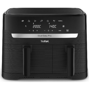 Friteuză cu Aer Cald Dublă Tefal Dual Easy Fry Grill EY901N10 – 7L, Gătire Rapidă și Sănătoasă, Funcție Grill - Img 3