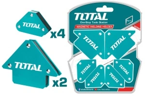 Set 6 colțare magnetice pentru sudură TOTAL, 45°/90°/135°, suport fixare piese metalice