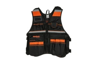 Wolfson Vesta de lucru WFS9004V – vestă utilitară cu buzunare multiple pentru atelier și șantier L