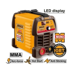 Aparat de Sudură Invertor ingco MMA 140A – IGBT, Display LED și Funcții Anti-Stick, Hot Start & Arc Force