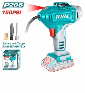 Compresor de aer TOTAL 150PSI / 10.34 bar Li-Ion 20V – Fără acumulator