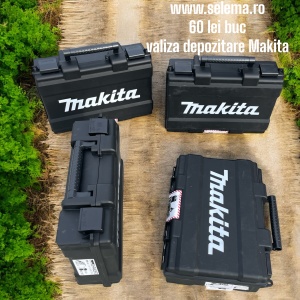 Cutie depozitare Makita pentru bormașină 18V și 2 baterii - vedere frontală