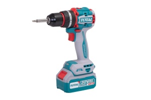 Kit combo scule Total 20 Volti 4 Ah – maşină de găurit cu mandrina fier, polizor unghiular & ciocan rotopercutor pe acumulator - Img 3