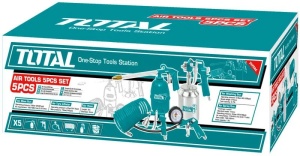 Kit Total TATK051 pentru vopsit – 5 piese, furtun 5m, pistol de vopsit, pistol de suflat, pistol de spălat, pistol de umflat anvelope - Img 5