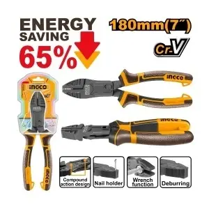 Patent Multifuncțional INGCO 180 mm - Putere Mai Mare cu Efort Redus