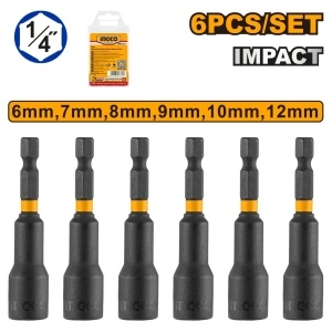 Set chei magnetice INGCO AMN65061, 1/4 inch, 6-12 mm