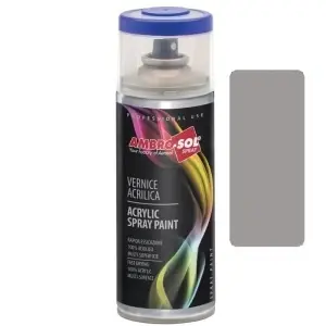 Spray Vopsea Acrilică Universală AMBRO-SOL V400, Aluminiu Metalizat (RAL 9006), 400ml