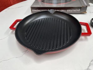 Tigaie fontă emailată Perfect Home 31 cm – durabilitate, distribuție uniformă și versatilitate - Img 2