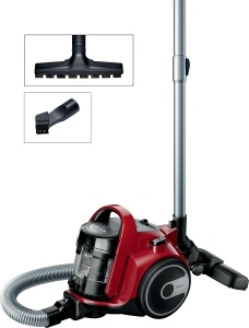 Aspirator fără sac Bosch Serie 2 BGC05AAA2, 700 W, 1.5 l, filtru igienic PureAir, nivel zgomot 78 dB, roșu/negru - Img 2