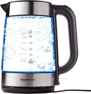 Cana Electrică din Sticlă Amazon Basics 1.7L 2200W – Fierbere Rapidă și Siguranță Sporită - Img 3