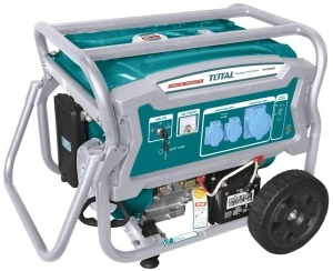 Generator Curent Benzină TOTAL TP165006, 6500W, Monofazat, 15CP, AVR, Pornire Electrică