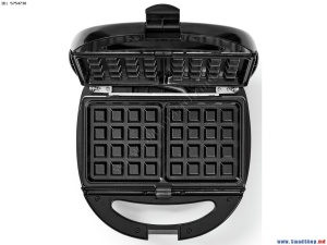 NEDIS KARP100BK – Grătar Multifuncțional 3 în 1 | Sandwich Maker, Vafe, Grill | 800 W | Negru - Img 3